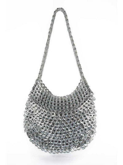 silver handbag greta - escama studio