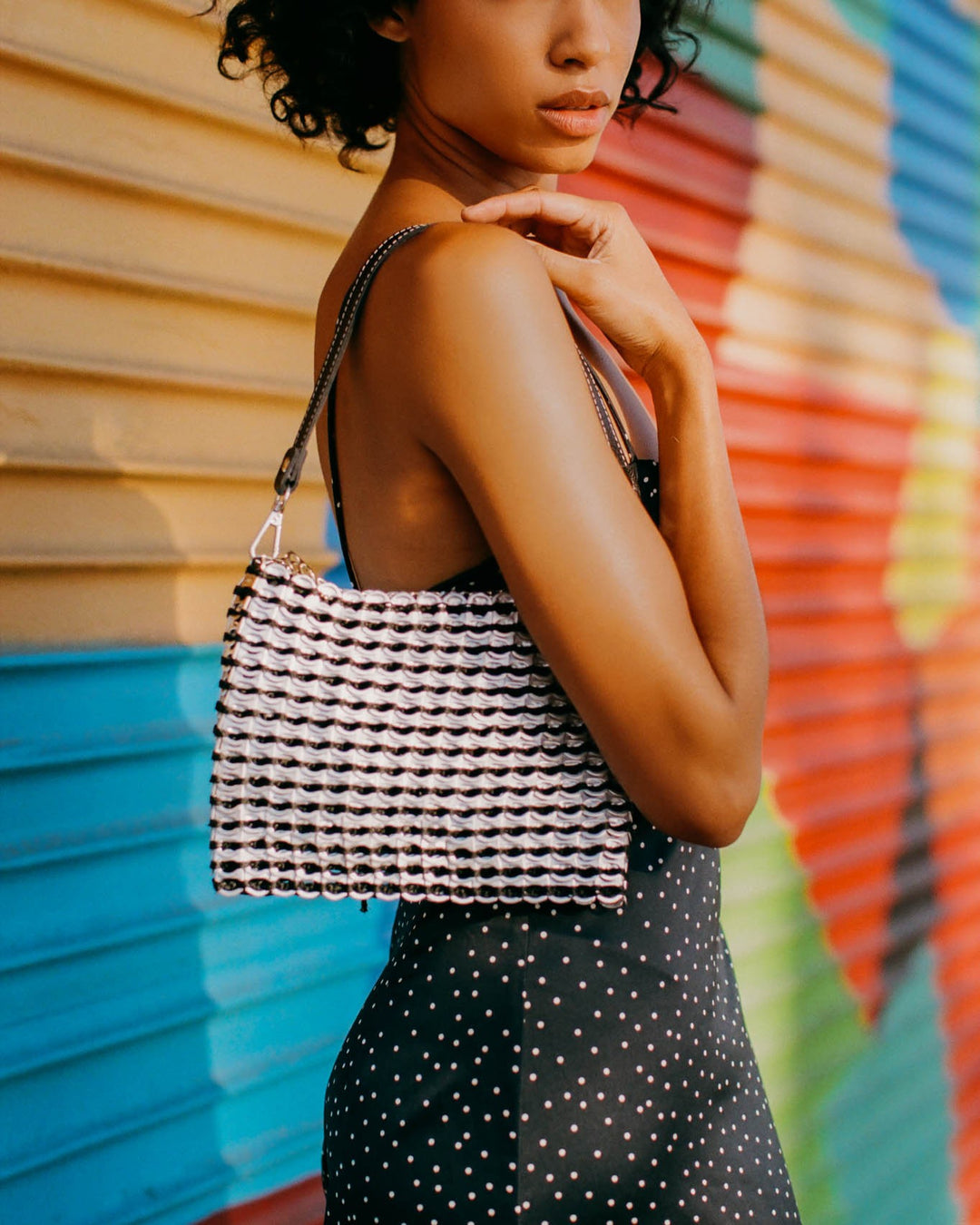 Upcycled Purse With Chain & Leather Strap – Escama Studio