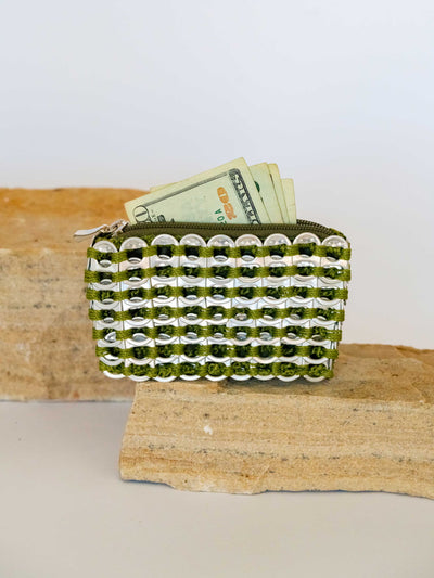 alt="upcycled purse coin pouch or credit card wallet - escama studio"