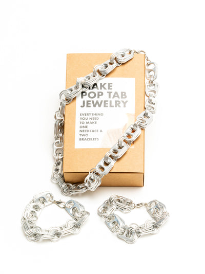 alt="jewelry making kit - soda tab necklace and bracelet kit escama studio"