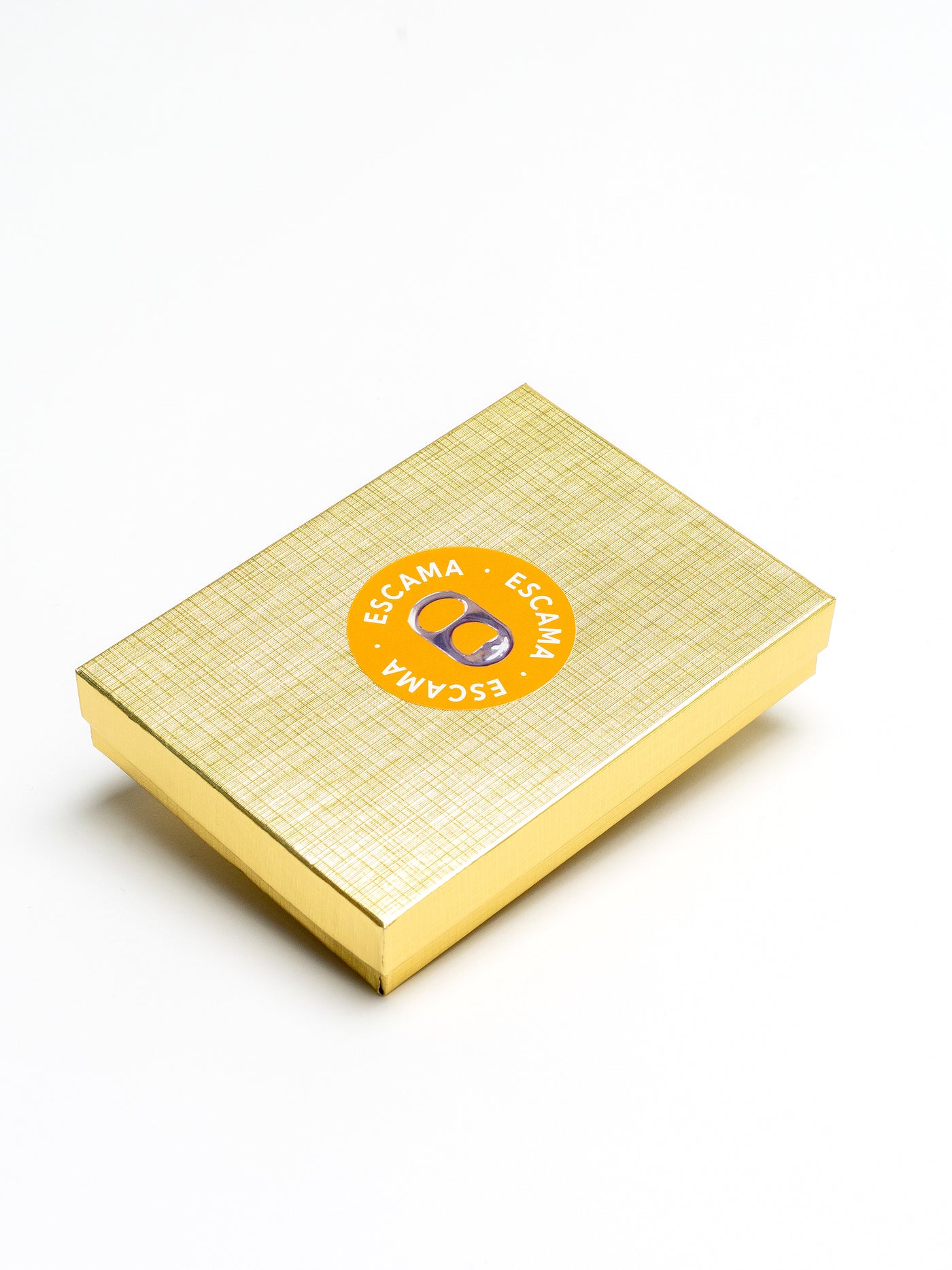 alt="gold gift box for jewelry and small items - escama studio"