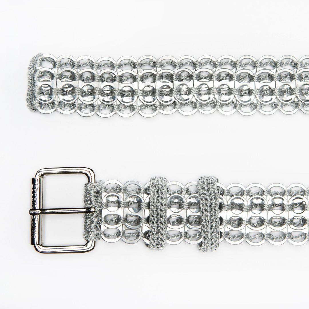 Soda Tab Belt | Silver Belt For Sustainable Outfits - Escama  display picture 1