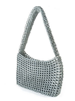alt="original pop top bag socorro - escama studio silver pop tab purse"