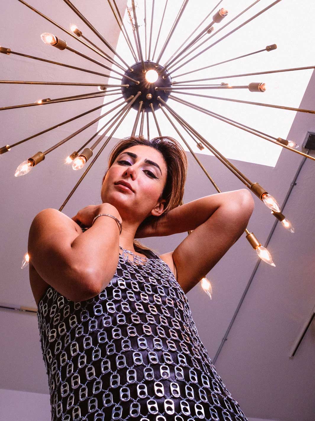 Burning Man Fishnet Tank Top Made Of Pop Tabs – Escama Studio