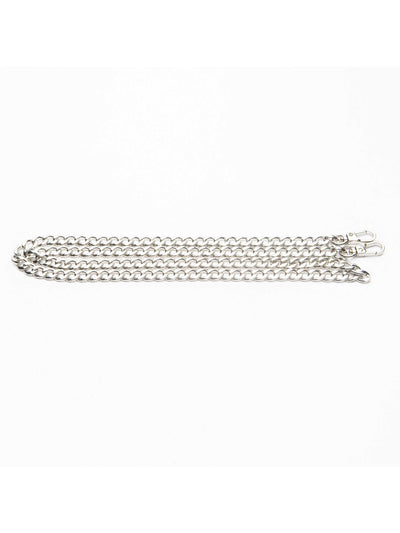 alt="silver purse chain with clasps - escama studio"