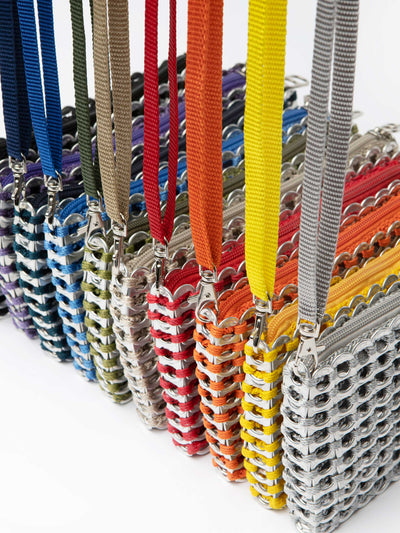 alt="crossbody nylon straps in colors for purses - escama studio"