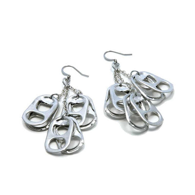 alt="soda pop tab jewelry - cascade earrings escama studio"